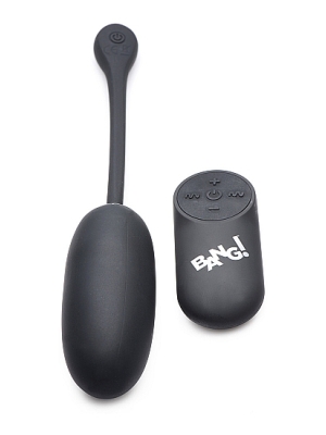 XR Brands - 28X Plush Egg & Remote Control - Black