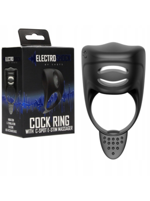 Electroshock Cock Ring with C-spot E-Stim Massager - Shots Media