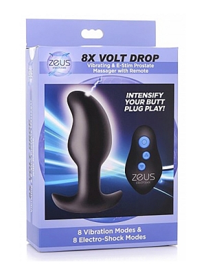 8X Volt Vibrating & E-Stim Silicone Prostate