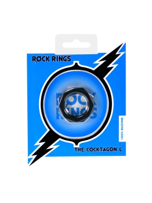 Rock Rings The Cocktagon L Black