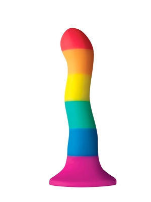 NS Novelties Colours Pride Edition Wave Dildo Multi 6in