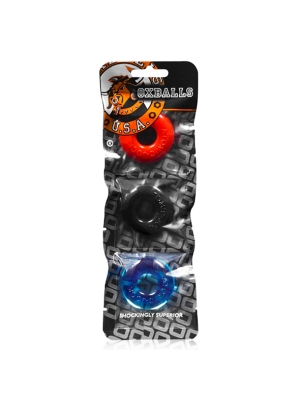 Oxballs Ringer 3 Pack Multi Color