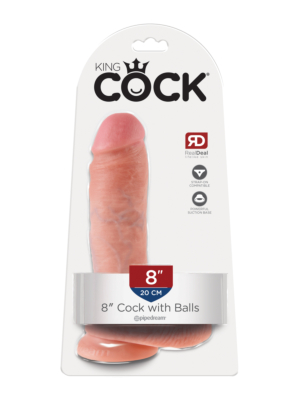 Pipedream King Cock Cock With Balls 8 Inch - Flesh
