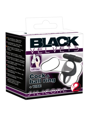 Vibro-cock Ring with Testicle Spreader