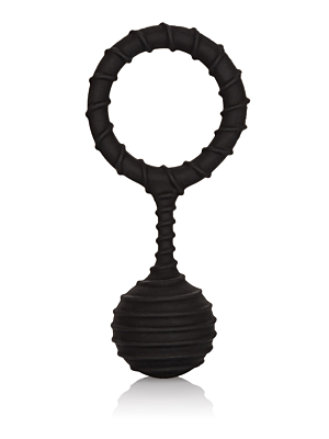 Colt Weighted XL Cock Ring with Ball - CalExotics - Silicone- Black