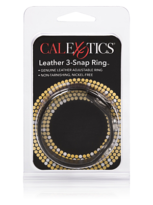 Calexotics Leather 3-Snap Ring