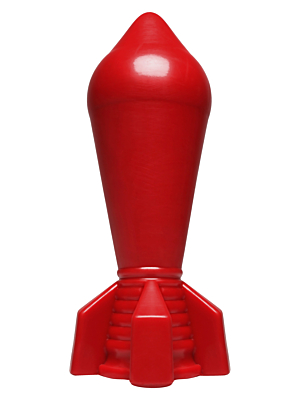 Bombshell ShockWave Butt Plug (Red) - Doc Johnson  - Rocket Shaped