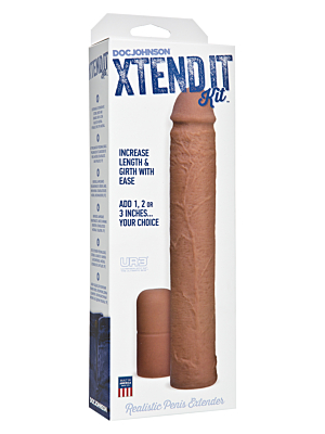 Doc Johnson Xtend It Kit Penis Sleeve 23cm Brown