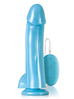 Lollies Sugardaddy Realistic Vibrator 20 cm (Aqua) - NS Novelties