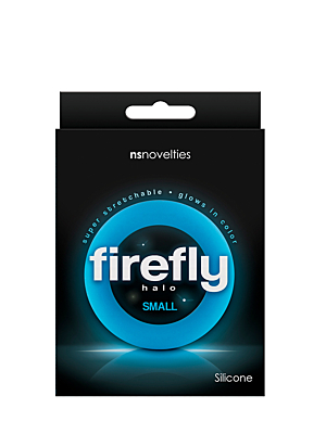 Ns Novelties Firefly Halo Small Cock Ring - Light Blue