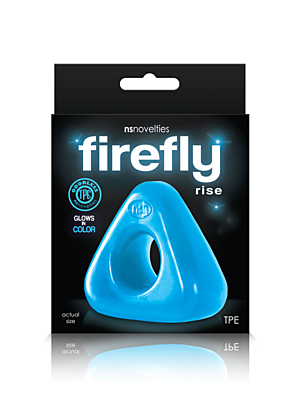  Ns Novelties Firefly Rise Cock Ring - Light Blue