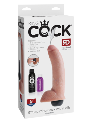 King Cock 9 Inch Squirting Cock - Skin
