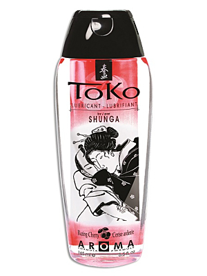 Toko Aroma Water Based Lubricant Blazing Cherry 165ml - Shunga - Comestible Erotic Gel