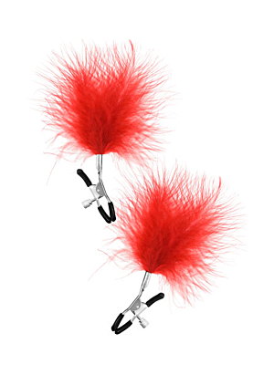 Nipple Tighteners Pinces A Seins Feathers (2pcs) - Pink - BDSM Fetish Toy