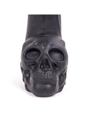 Silicone Realistic Cock with Skull 28 cm (Black) - Keep Burning