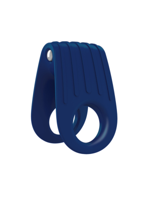 Vibrating Cock Ring Blue - OVO - Stretchable - Showerproof
