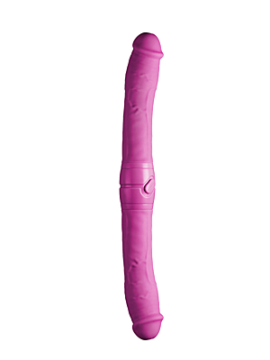 2 PLAY 15INCH VIBRATING DOUBLE DONG PINK