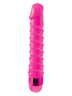 Classic Vibrator Candy Twirl Massager (Pink) - Pipedream Classix