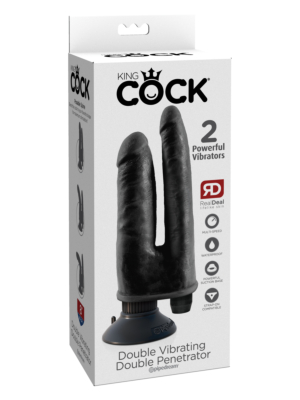 King Cock  Double Vibrating Double Penetrator