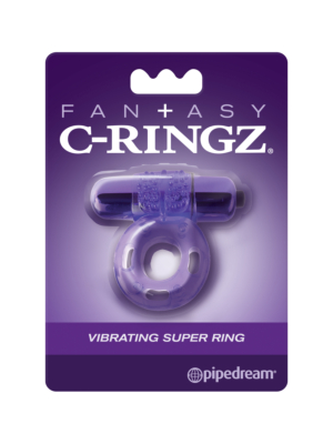 Pipedream Fantasy C-Ringz Vibrating Super Cock Ring - Purple