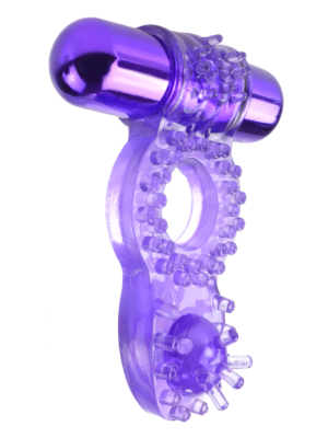 Pipedream Fantasy C-Ringz Ball-Banger Vibrating Cock Ring - Purple