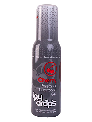 Cherry Personal Water-Based Lubricant Gel (100ml) - Joydrops - Latex Compatible