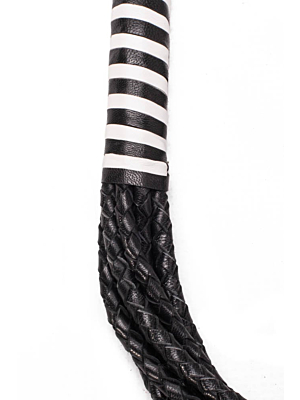 8 tail polish leather flogger 22 inch