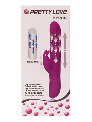 Pretty Love Byron Rabbit Vibrator 25cm Pink