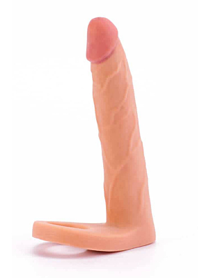 The Ultra Soft Double Realistic Strap-On 18 cm - Lovetoy