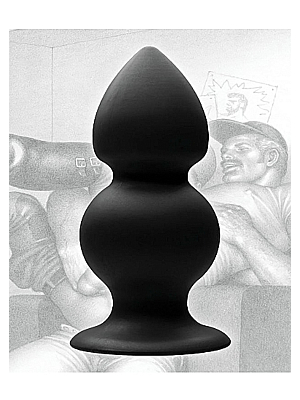 Weighted Silicone Anal Plug-Black