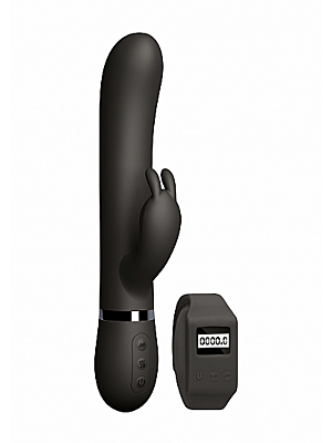 Remote Control Kegel Rabbit Vibrator (Black) - Sexercise - Medical Silicone