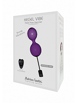 Vibrating Vaginal Balls Kegel Vibe (Purple) - Adrien Lastic