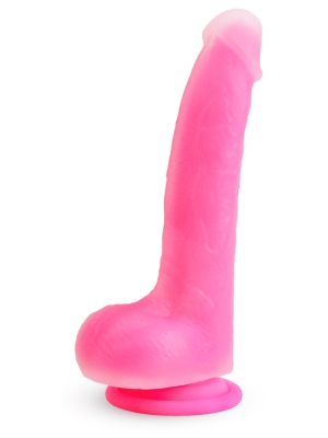 Realistic Silicone Dildo Tarzan Flexibil 19.5 cm - Pink