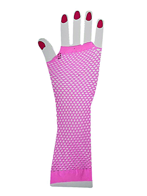 Gloves With Net Pink 30cm