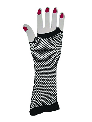 Gloves With Net Black 30cm