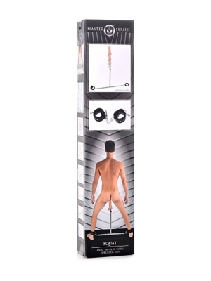 Squat Anal Impaler with Spreader Bar and Cuffs