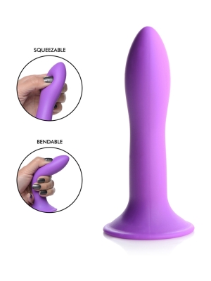 Squeezable Slender Penis (Purple) - XR Brands - Unrealistic Penis