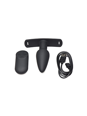 Bum-Tastic - Silicone Anal Plug with Harness and Remote Control