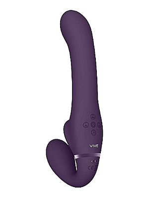 Ai - Dual Vibrating & Air Wave Tickler Strapless Strapon

