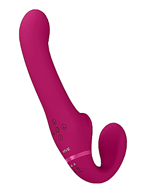 Ai - Dual Vibrating & Air Wave Tickler Strapless Strapon
