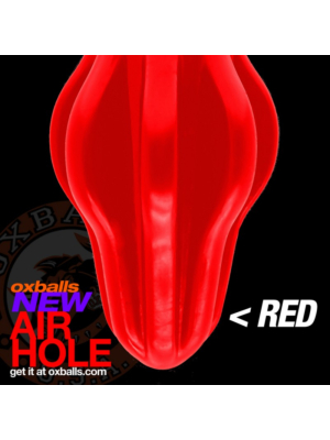 Oxballs - Airhole Finned Red Plug Red
