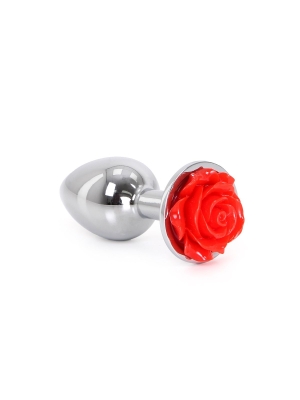 Aluminium Buttplug Red Rose
