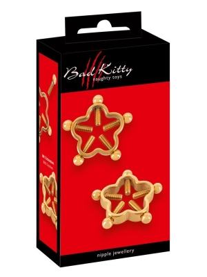 Bad Kitty Nipple Clamps - Gold 