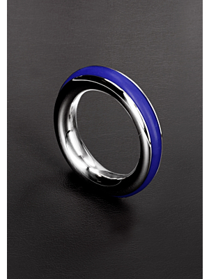 Cazzo Cock Ring 40 mm (Blue) - Triune - Stainless Steel Penis Ring
