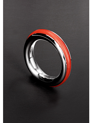Cazzo Cock Ring 40 mm (Red) - Triune - Stainless Steel Penis Ring
