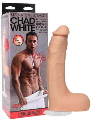 Chad White Ultraskyn 8,5" Vac U Lock Realistic Dildo