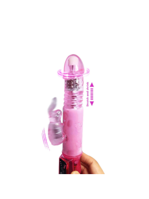 Thrusting Vibrator Crazy Bunny with Rotation Functions
