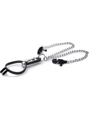 Degraded Mouth gag and nipple clamps
