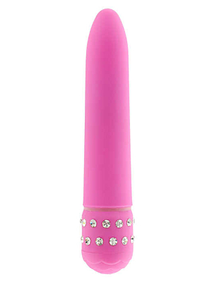 Classic Vibrator Diamond Superbe (Pink) - Toy Joy - Little Diamonds
