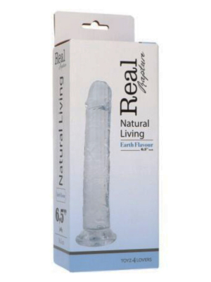 Natural Living Earth Flavour Realistic Clear Dildo 16.5 cm - Toyz4lovers
